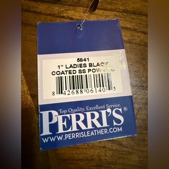 Perri’s Leather 1” Ladies Black Coated SS Pow Riding Spurs - Picture 5 of 5